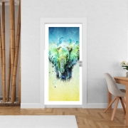 Poster de porte watercolor elephant