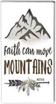 Batterie nomade de secours universelle 5000 mAh Catholique - Faith can move montains Matt 17v20 Bible
