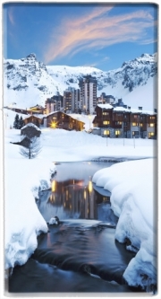 Batterie nomade de secours universelle 5000 mAh Llandscape and ski resort in french alpes tignes
