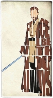 Batterie nomade de secours universelle 5000 mAh Obi Wan Kenobi Tipography Art