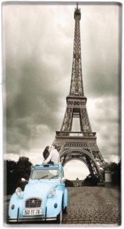 Batterie nomade de secours universelle 5000 mAh Romance à Paris sous la Tour Eiffel