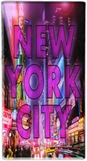 Mini batterie externe de secours micro USB 5000 mAh New York City Broadway - Couleur rose 