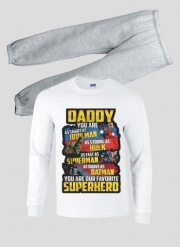 Pyjama enfant Daddy You are as smart as iron man as strong as Hulk as fast as superman as brave as batman you are my superhero