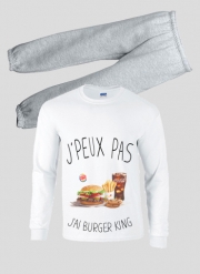 Pyjama enfant Je peux pas j'ai Burger King