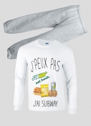 Pyjama enfant Je peux pas j'ai subway