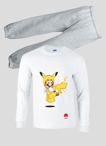 Pyjama enfant Mario mashup Pikachu Impact-hoo!