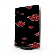 Autocollant Playstation 5 - Skin adhésif PS5 Akatsuki  Nuage Rouge pattern