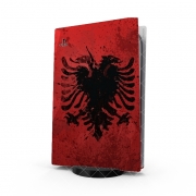 Autocollant Playstation 5 - Skin adhésif PS5 Albanie Painting Flag