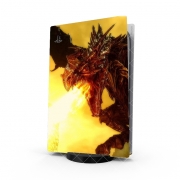 Autocollant Playstation 5 - Skin adhésif PS5 Aldouin Fire A dragon is born
