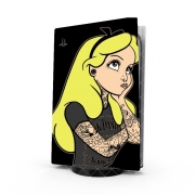 Autocollant Playstation 5 - Skin adhésif PS5 Alice Jack Daniels Tatoo