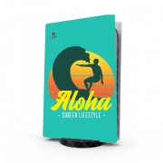 Autocollant Playstation 5 - Skin adhésif PS5 Aloha Surfer lifestyle