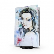 Autocollant Playstation 5 - Skin adhésif PS5 Amy Lee Evanescence watercolor art