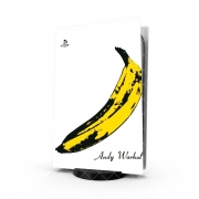 Autocollant Playstation 5 - Skin adhésif PS5 Andy Warhol Banana