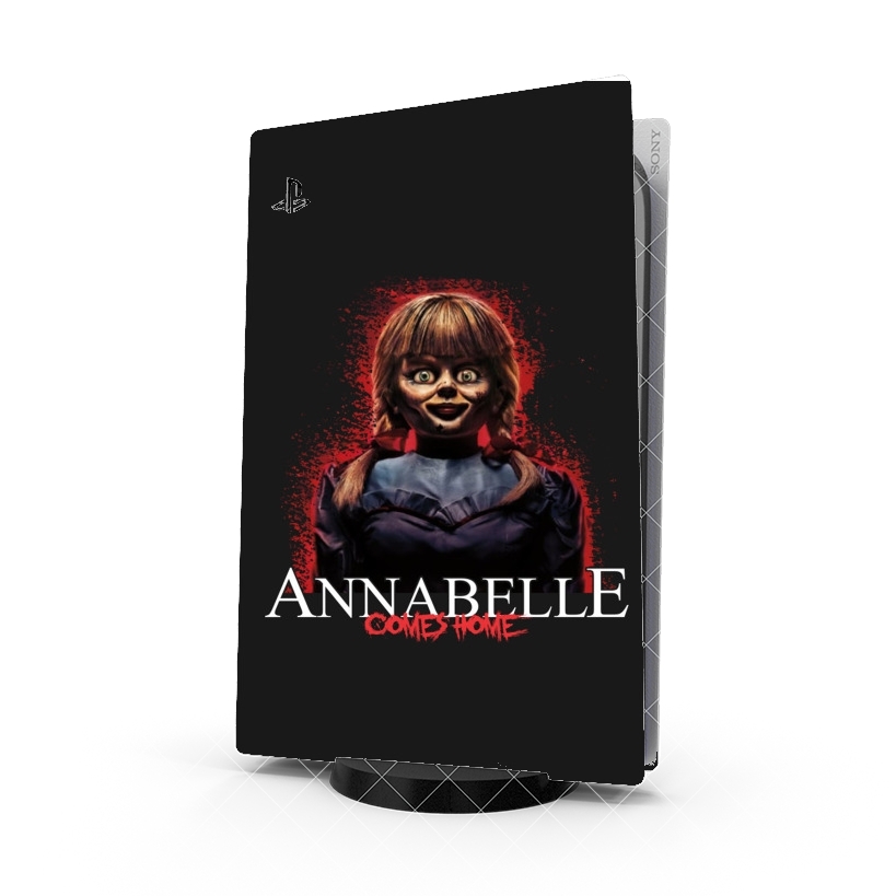 Autocollant Playstation 5 - Skin adhésif PS5 annabelle comes home