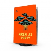 Autocollant Playstation 5 - Skin adhésif PS5 Area 51 Alien Party