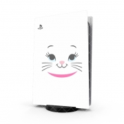 Autocollant Playstation 5 - Skin adhésif PS5 Aristochat Marie Face art