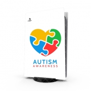 Autocollant Playstation 5 - Skin adhésif PS5 Autisme Awareness
