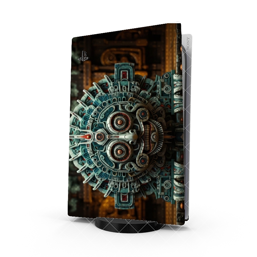 Autocollant Playstation 5 - Skin adhésif PS5 Aztec God