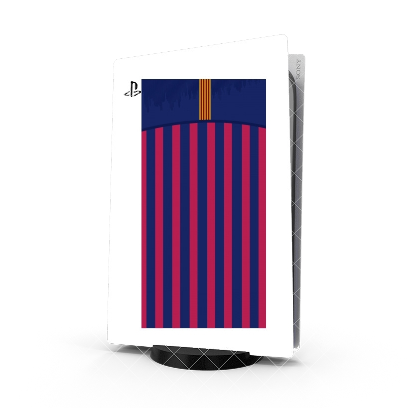 Autocollant Playstation 5 - Skin adhésif PS5 Barcelone Maillot Football