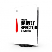 Autocollant Playstation 5 - Skin adhésif PS5 Beware Harvey Spector is my lawyer Suits