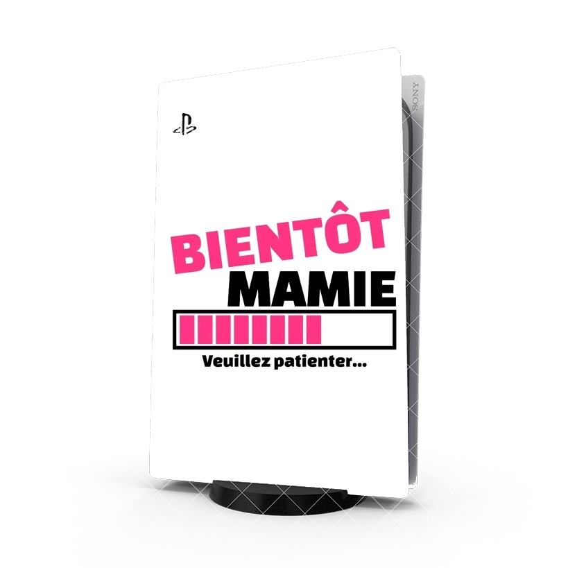 Autocollant Playstation 5 - Skin adhésif PS5 Bientôt Mamie Cadeau annonce naissance