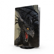 Autocollant Playstation 5 - Skin adhésif PS5 Black Dragon