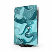 Autocollant Playstation 5 - Skin adhésif PS5 Blue Mermaid 