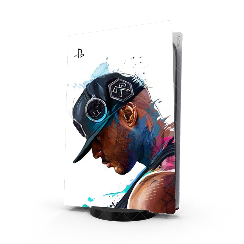 Autocollant Playstation 5 - Skin adhésif PS5 Booba Fan Art Rap