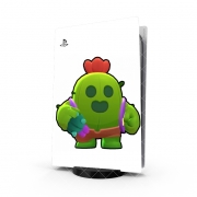 Autocollant Playstation 5 - Skin adhésif PS5 Brawl Stars Spike Cactus