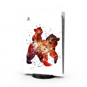 Autocollant Playstation 5 - Skin adhésif PS5 Brother Bear Watercolor