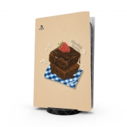 Autocollant Playstation 5 - Skin adhésif PS5 Brownie Chocolate
