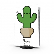 Autocollant Playstation 5 - Skin adhésif PS5 Cactus Free Hugs