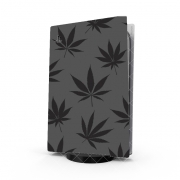 Autocollant Playstation 5 - Skin adhésif PS5 Feuille de cannabis Pattern