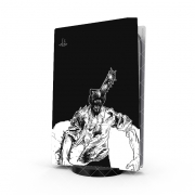Autocollant Playstation 5 - Skin adhésif PS5 chainsaw man black and white