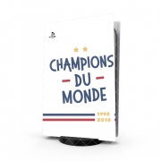 Autocollant Playstation 5 - Skin adhésif PS5 Champion du monde 2018 Supporter France