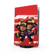 Autocollant Playstation 5 - Skin adhésif PS5 Checo Perez And Max Verstappen