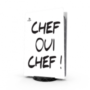 Autocollant Playstation 5 - Skin adhésif PS5 Chef Oui Chef humour