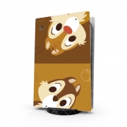 Autocollant Playstation 5 - Skin adhésif PS5 Chip And Dale