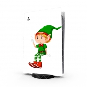 Autocollant Playstation 5 - Skin adhésif PS5 Christmas Elfe