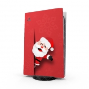 Autocollant Playstation 5 - Skin adhésif PS5 Christmas Santa Claus