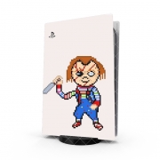 Autocollant Playstation 5 - Skin adhésif PS5 Chucky Pixel Art