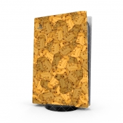 Autocollant Playstation 5 - Skin adhésif PS5 Cookie Moai