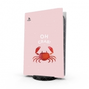 Autocollant Playstation 5 - Skin adhésif PS5 Crabe Pinky