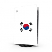 Autocollant Playstation 5 - Skin adhésif PS5 Drapeau Coree Du Sud