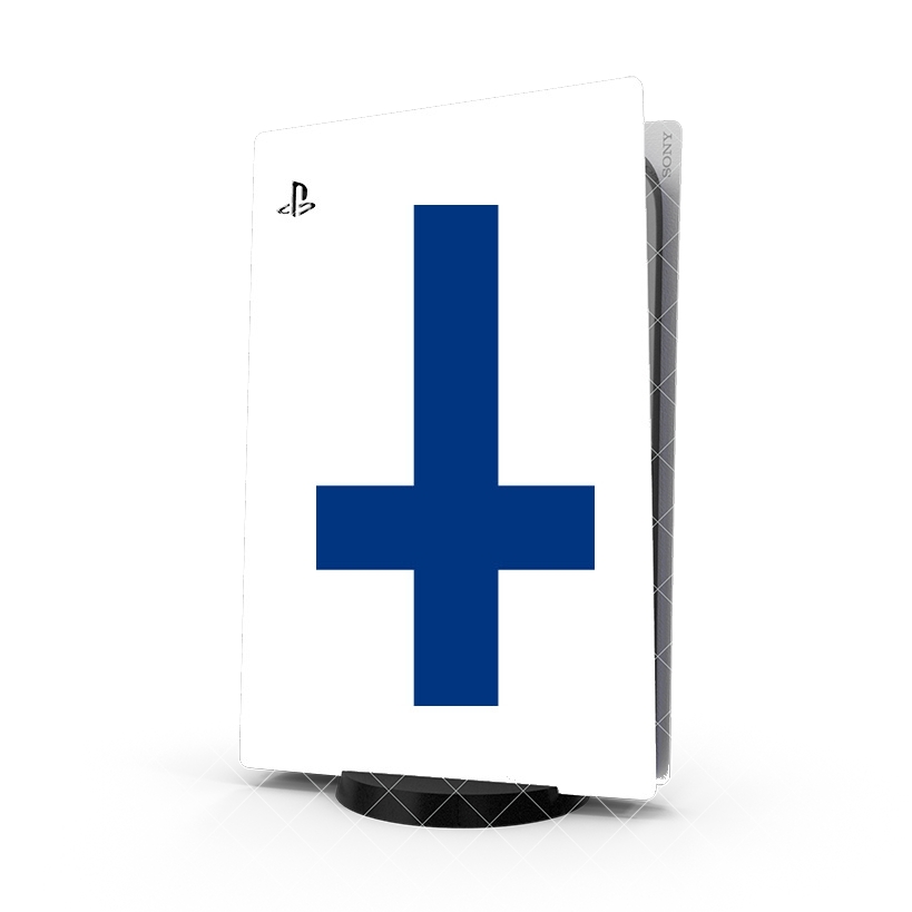 Autocollant Playstation 5 - Skin adhésif PS5 Drapeau Finlande