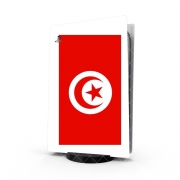 Autocollant Playstation 5 - Skin adhésif PS5 Drapeau Tunisie
