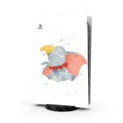 Autocollant Playstation 5 - Skin adhésif PS5 Dumbo Watercolor