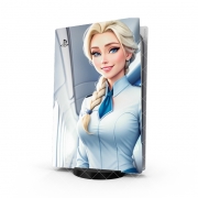 Autocollant Playstation 5 - Skin adhésif PS5 Elsa Flight
