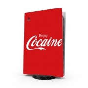 Autocollant Playstation 5 - Skin adhésif PS5 Enjoy Cocaine