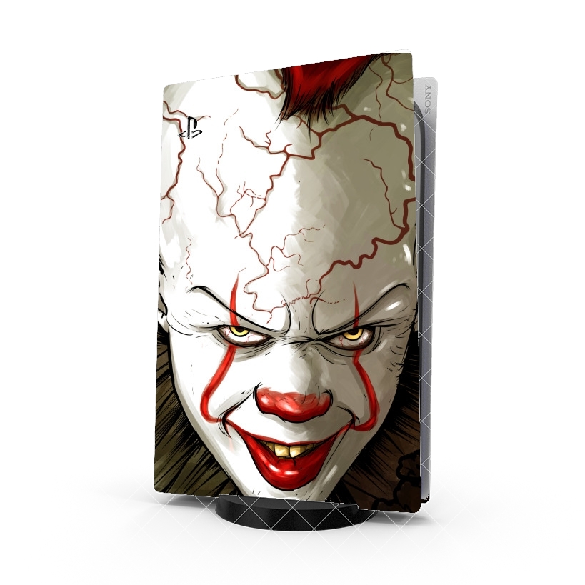 Autocollant Playstation 5 - Skin adhésif PS5 Evil Clown 